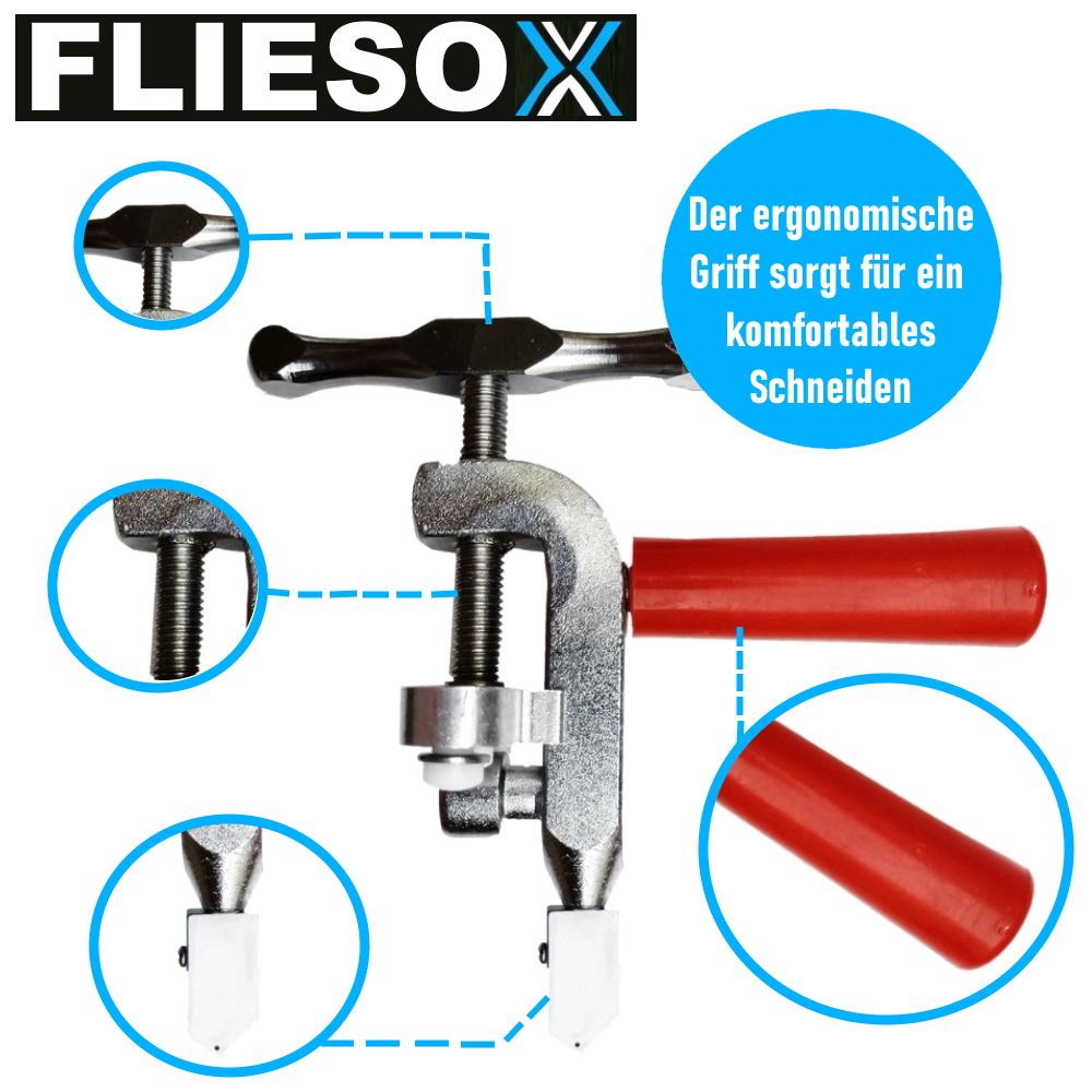 FLIESOX 2v1 řezačka obkladů řezačka skla Profesionální ruční řezačka obkladů Keramika