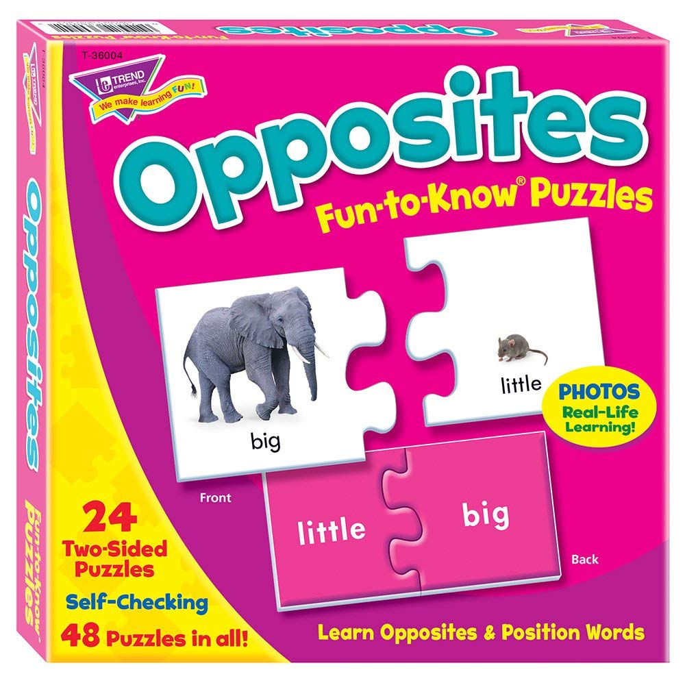 

Trend Fun to Know Puzzles Opposites T-36004