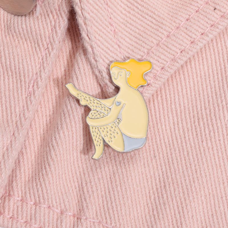 Kreativ legeringsbrosch Kreativa accessoarer Badge