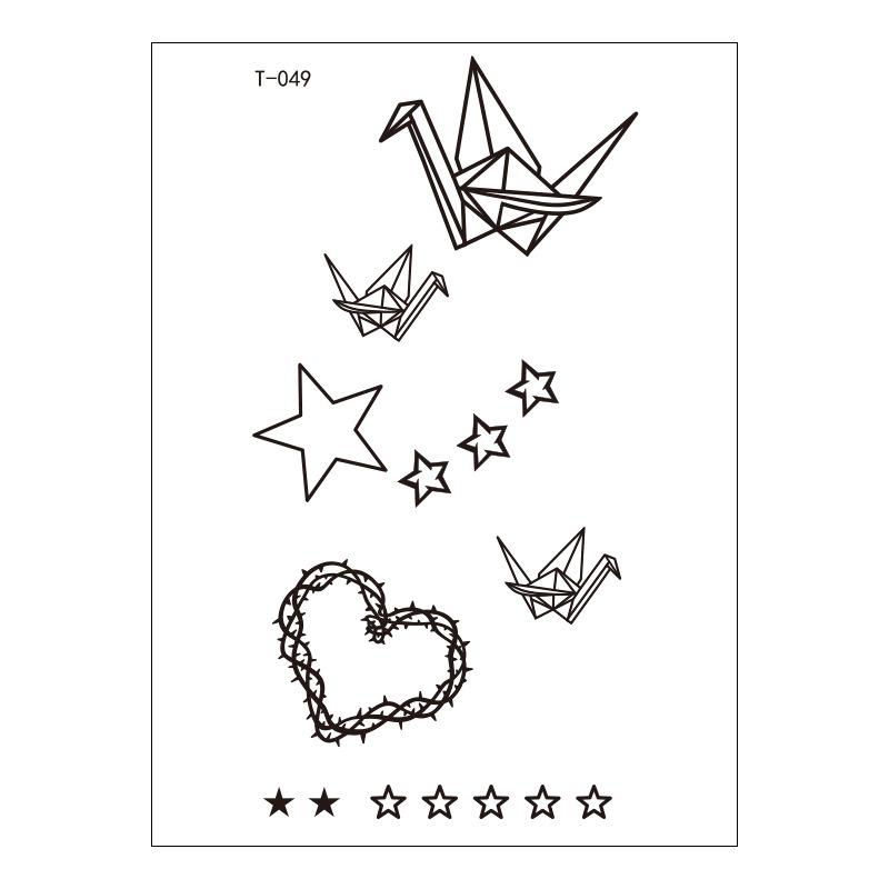 Schönheitsaufkleber Cartoon Tattoo Aufkleber Niedlicher Temporärer Tattoo Aufkleber Klein Frisch Wasserdichter Tattoo Aufkleber