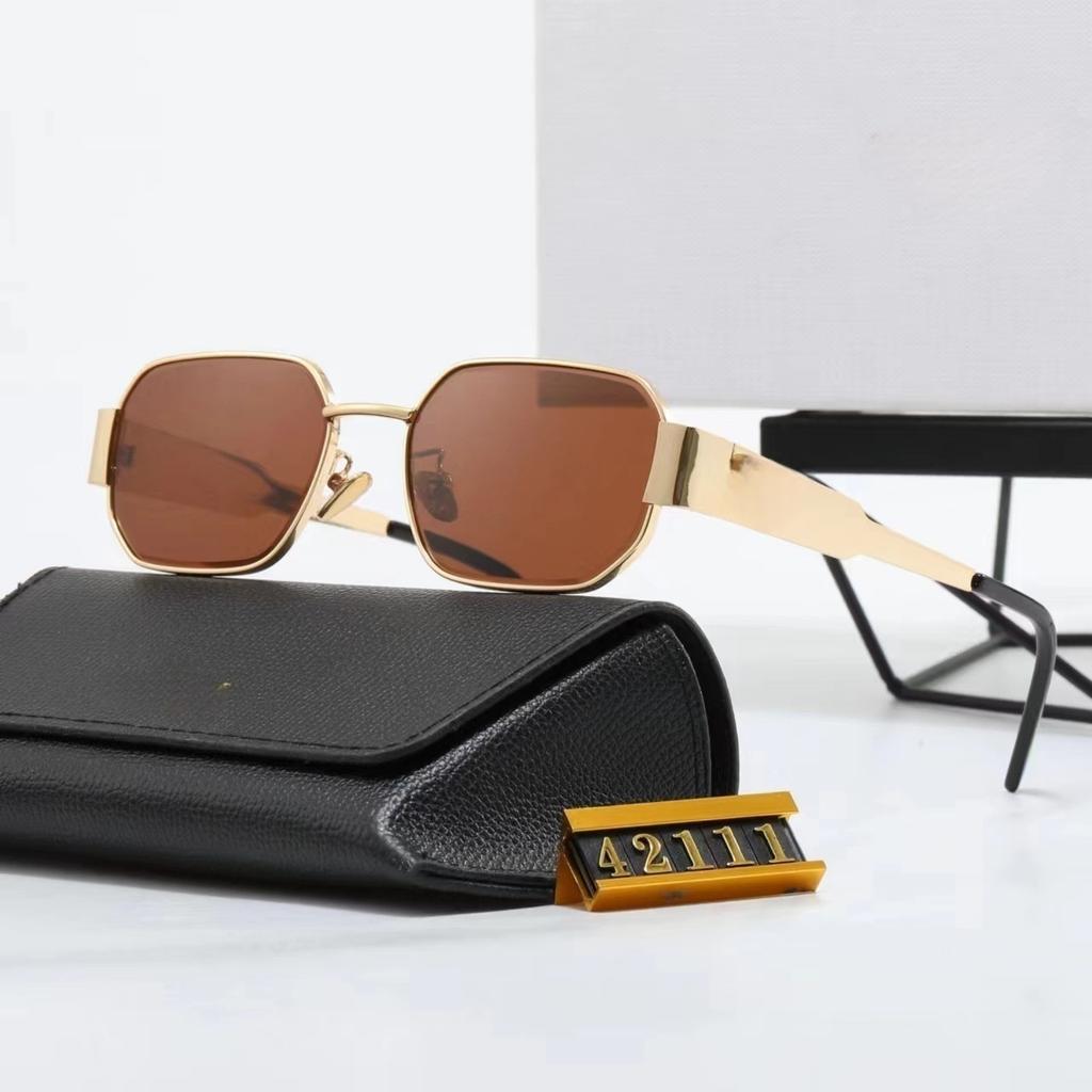 New ancient polygonal metal sunglasses, advanced sense UV protection, European and American fashion sunglasses for men and women