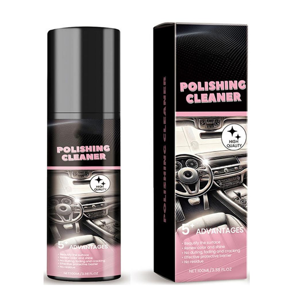 Waterless Car Interior Detailer Spray Car Interior Polishing Cleaner Spray Car Detailer Spray for Rubber & Leather Total