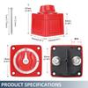 2/3/4 Position M-Series Mini Switch Cut Single Dual On/Off Marine Boat 12-48V 100-300A Battery Switch Isolator Disconnect Rotary