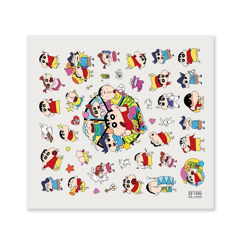 Crayon Shin-chan Cute Embossed Stickers for Phone and Computer Cases