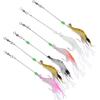 6Pcs High Simulation Soft Luminous Artificial Shrimp Lure Bait Fishing Tackle with Hook
