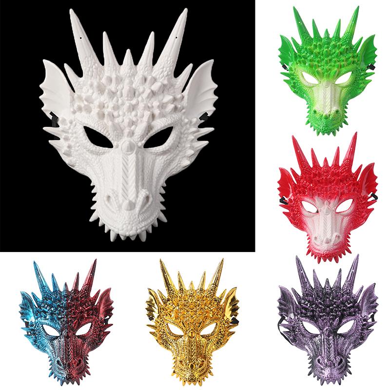 Halloween Zahraniční obchod Hororová dračí maska Tanec Bude na Video Představení Karnevalová párty 3D Stereoskopická maska