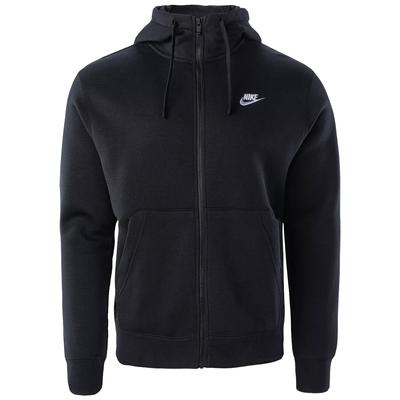 NSW Club Fleece FZ Hoodie, Mens Black Sweatshirt
