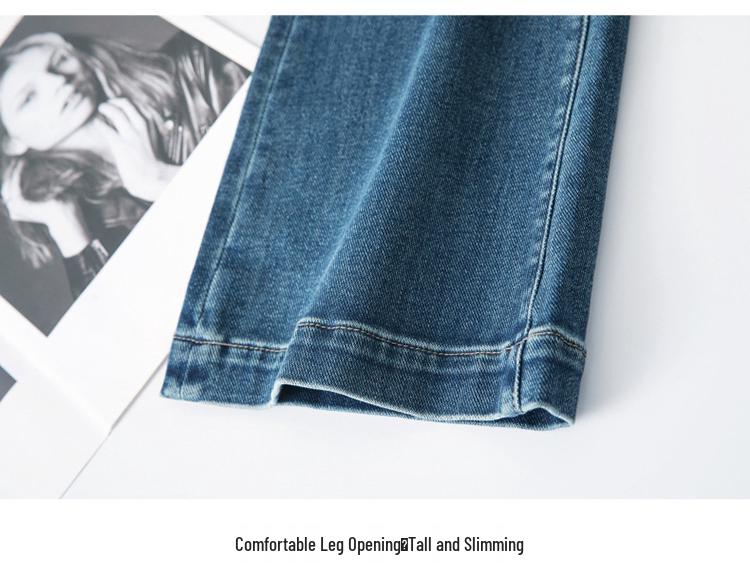 Women's 2025 Micro Flare Slimming Jeans - Fashionable Stretch for Middle-Aged Moms