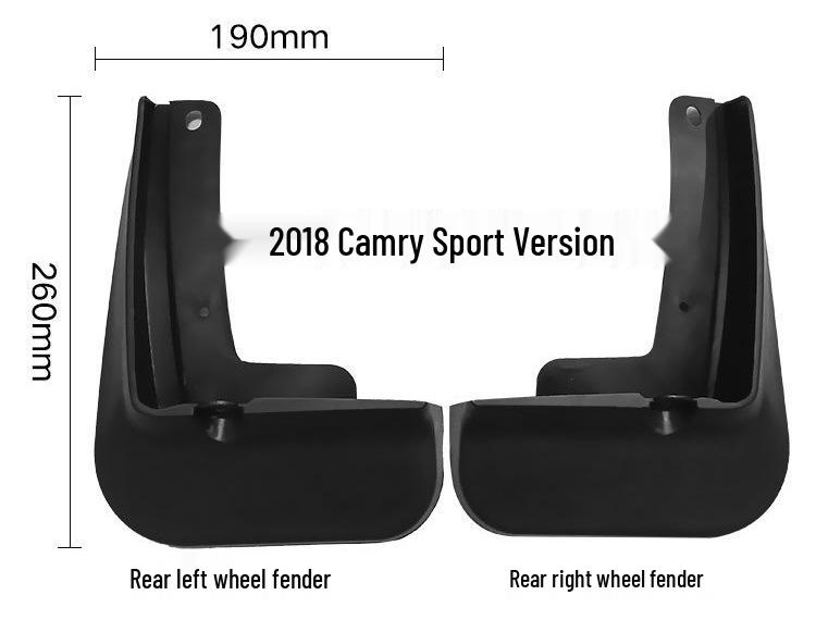 Leather Car Mudguard for 2018+ Toyota Camry Sport