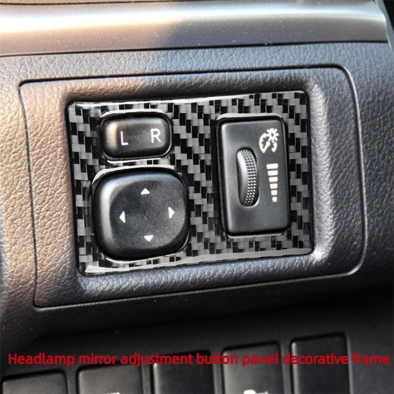 Set complet de autocolante auto din fibră de carbon pentru 11-17 Lexus CT Consolă centrală interioară Priză aer pentru bord Reglarea farurilor acoperiș