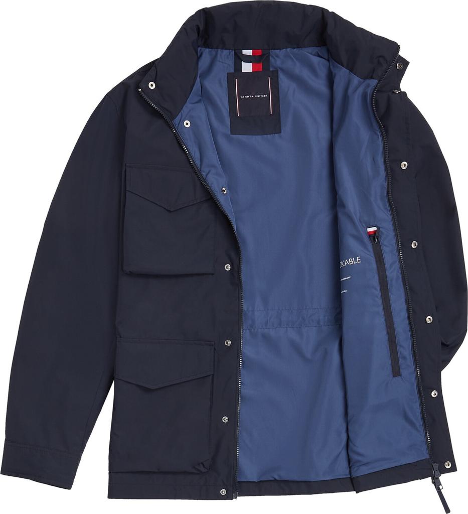 Демисезонная куртка Tommy Hilfiger Packable Field Jacket Капюшон, убираемый в воротник, небо пустыни
