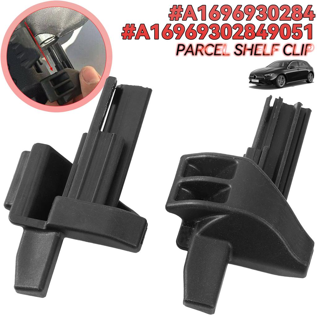 2x Parcel Shelf Plastic Clips Luggage Compartment Cover Clip For Mercedes-Benz A B CLASS W169 W245 A1696930284 A16969302849051