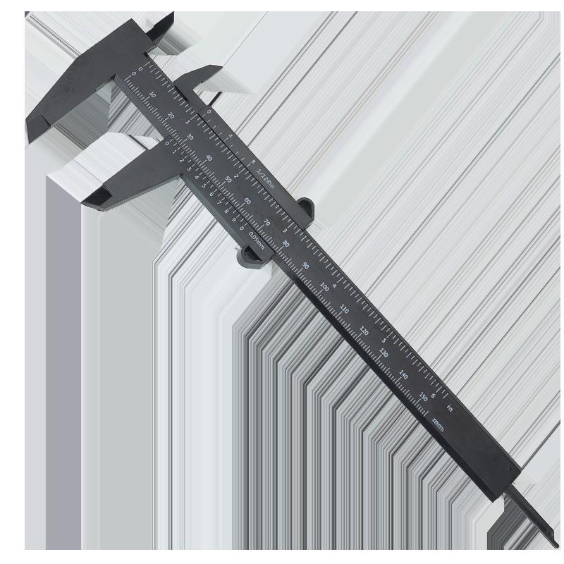 150mm Double-Scale Plastic Vernier Caliper for Jewelry and Student Measurement