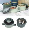 2200ml Insulated Lunch Box Three Layers Food Jar Convenient Lunch Box  For Office