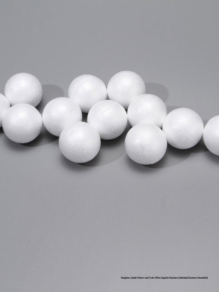 White Polystyrene Foam Ball for Crafts and Floral Arrangements