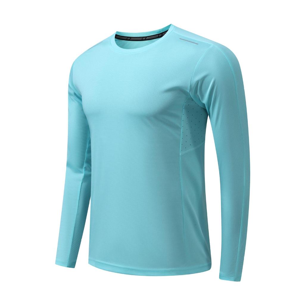 Herren Schnelltrocknendes Langarm-Laufshirt - Herbst Rundhals Fitness-Top