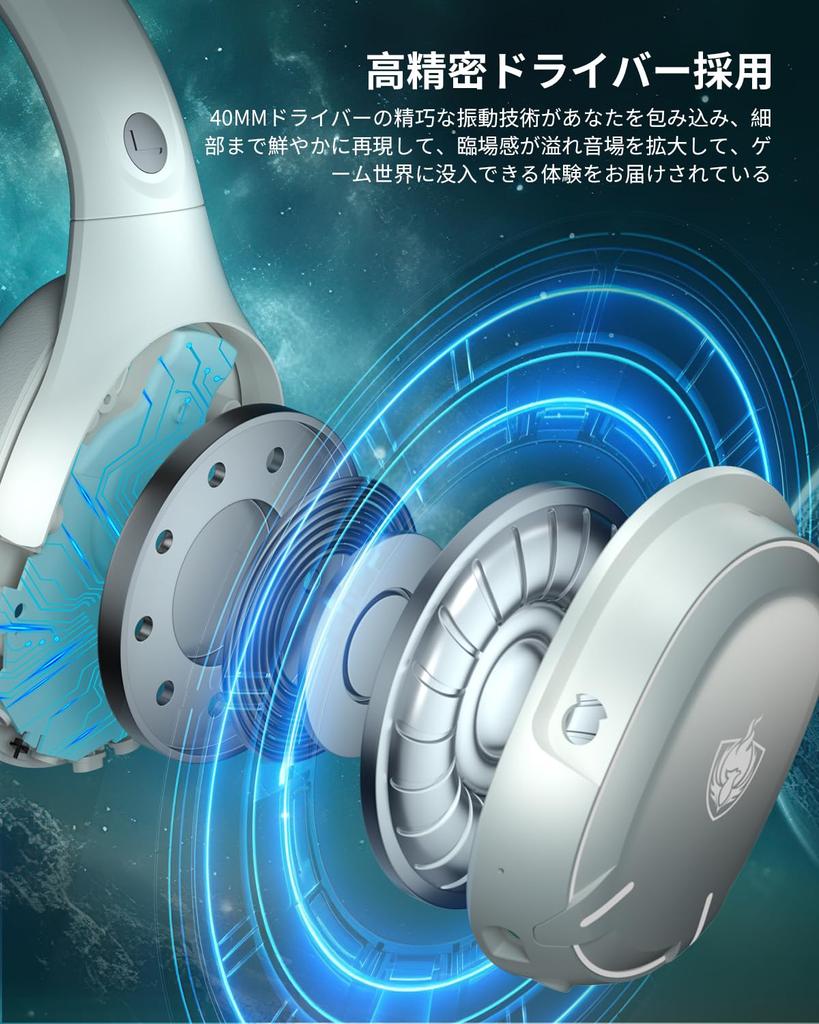 Gaming Headset Headphones Wired Wireless Dual Use Wireless Headset 45H Playback Detachable PS4 PS5 Headset for PC Smartphone Xbox One Switch