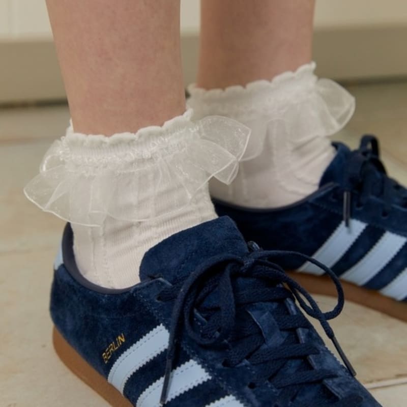 SOCKS APPEAL Short Frill White