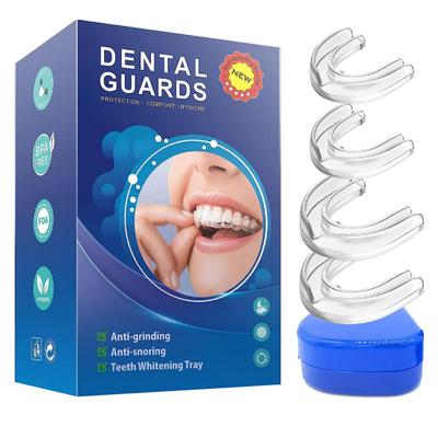 4 unids/set de aparatos antironquidos de silicona para dormir, aparatos para prevenir ronquidos, protectores dentales adhesivos respetuosos con la piel