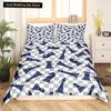 International Chess King Queen Duvet Cover Chess Board Bedding Set Black White Grid Quilt Cover Plaid Polyester Comforter Cover