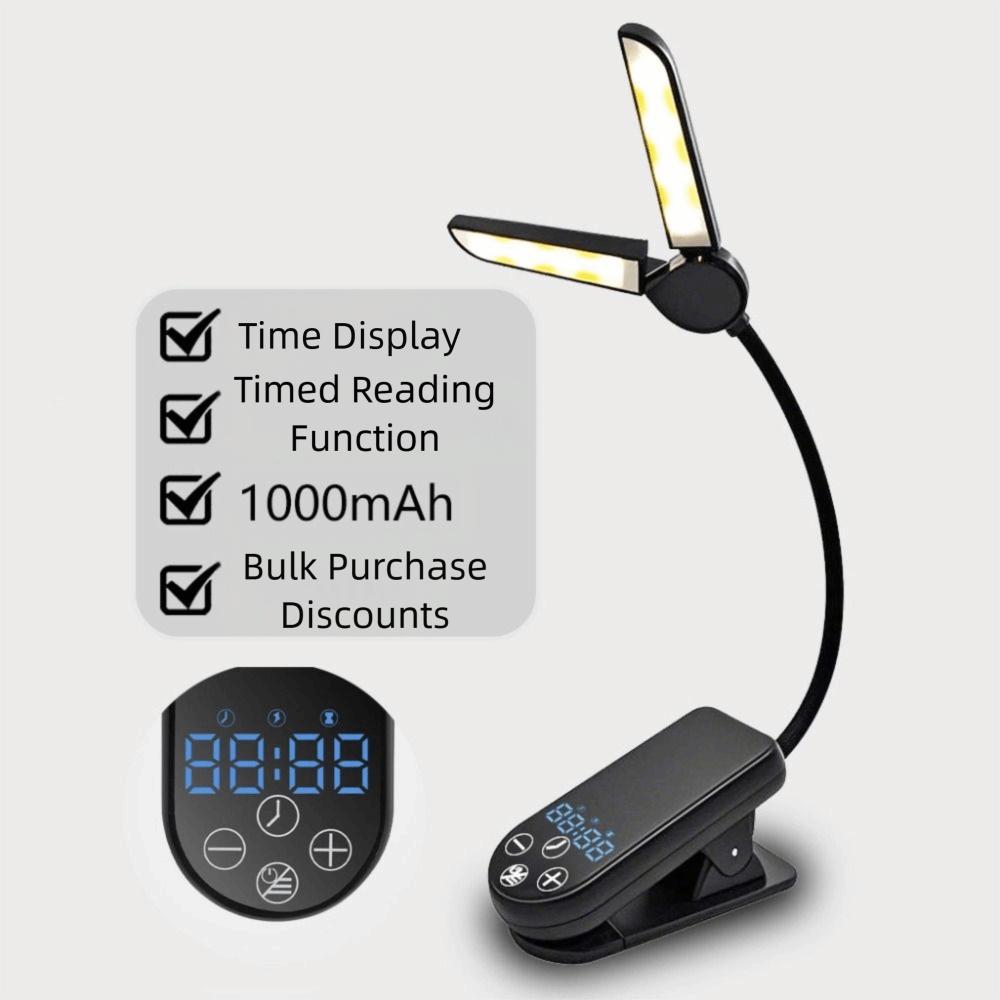 Portable Design Reading Light USB Rechargeable Desk Lamp Rechargeable Book Holder Light Reading