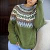 Independent Station 2026 Women's Trendy Loose Color Block Knit Sweaters