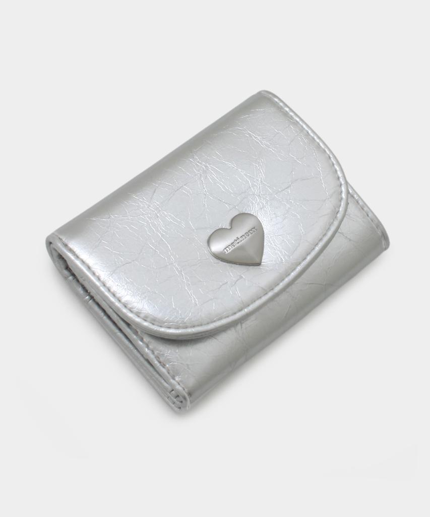 Matincox Heart Fold Wallet - Silver