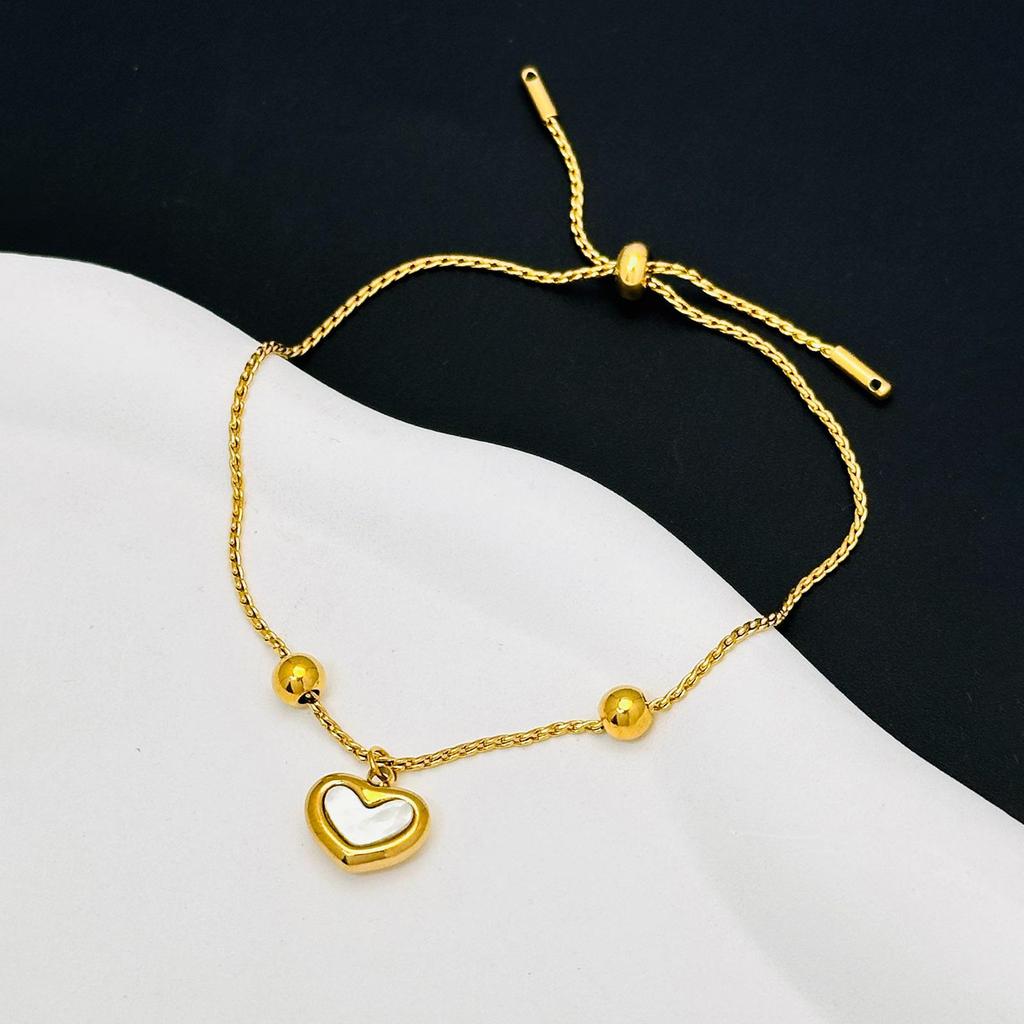 Meichen 18k Gold Non-Fading Titanium Steel Women's Fashion Bracelets - Simple, Versatile, Trendy European and American Style.