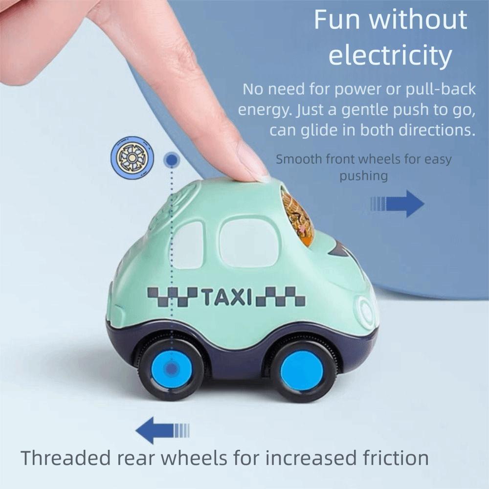 Anti-Collision Inertia Toy Car Sound Display Mini Car Vehicle Models Inertia Car Birthday Gift