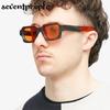 Vintage Rectangle Sunglasses Men  Luxury Brand Designer Retro Rectangular Sun Glasses For Female Thick Frame Square Shades
