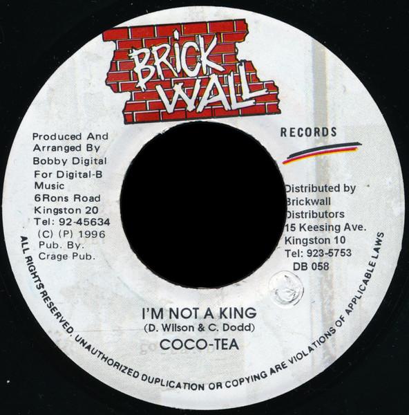

7inch Record COCO TEA Im Not A King DB058 1996 Jamaica Reggae Ska Dub Used