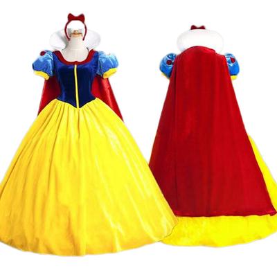Halloween Classic Deluxe Princess Cosplay Costume Adult  Big Size S-4xl Queen Fairytale Dress Role Play Outfits For Adult