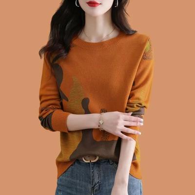 Mittleres Alter Temperament Elegant Unterhemd Damen Herbst Lässig Bequemer Pullover