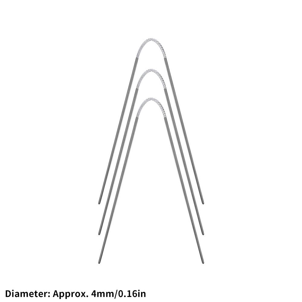 Circular Knit Needles 3Pcs Knitting Sticks Cable Circular Knitting Needles Set Knitting for Babies Sleeves Socks and Small In