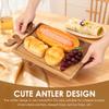 Christmas Appetizer Platter Wooden Food Serving Dish Plate Charcuterie Board Dessert Plate Fruit Trays for Kitchen Party Decor
