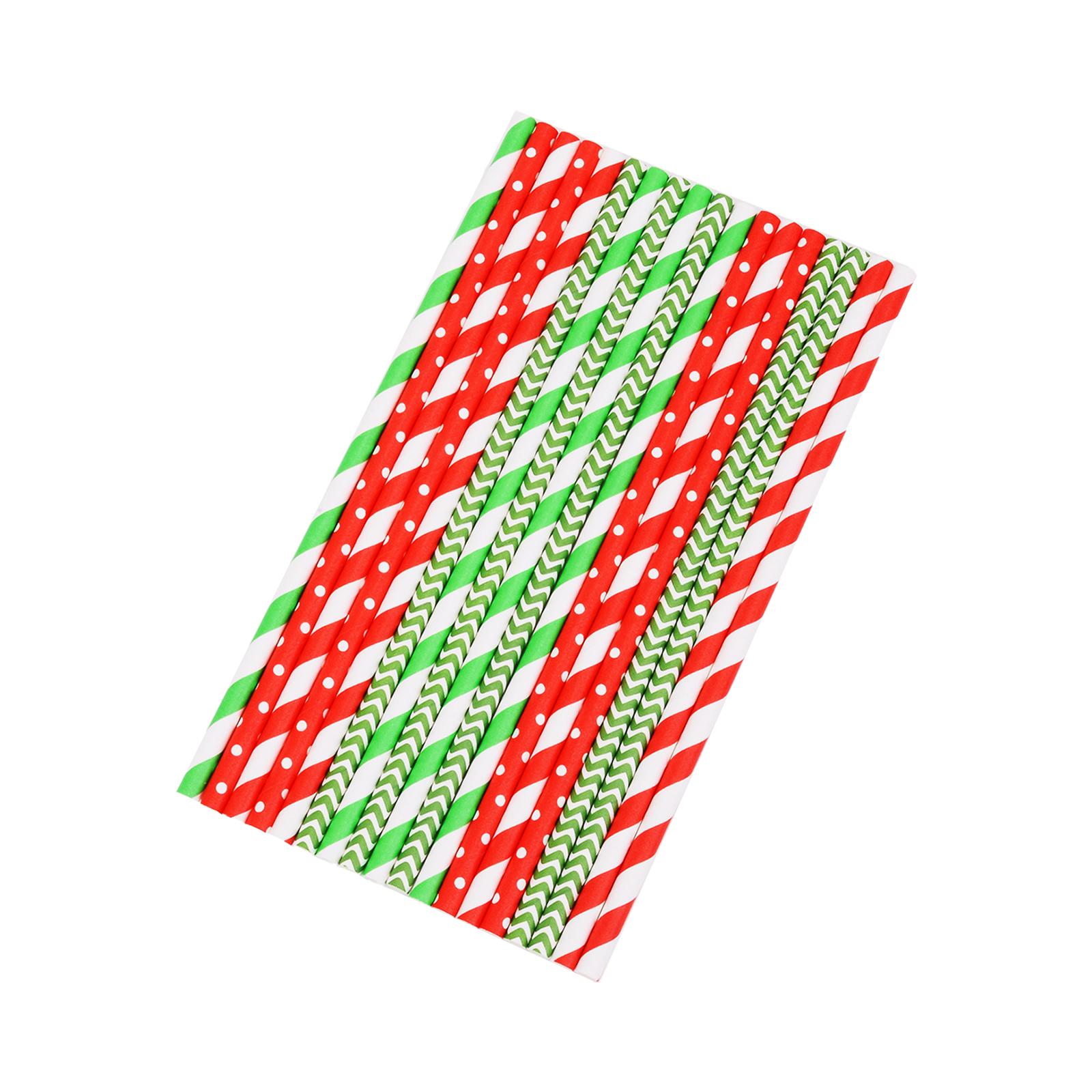 

100 шт. разлагаемые трубочки для питья в горошек, одноразовые соломинки для домашних вечеринок, баров Type 4