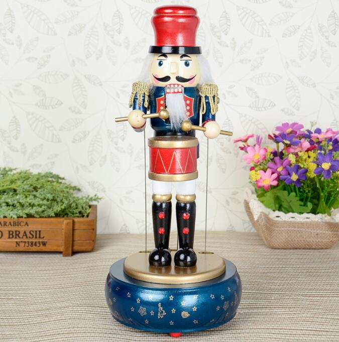 

31 см тонко расписанная круглая музыкальная шкатулка Щелкунчик ореховые солдатики новинка украшения изысканная подарочная коробка рождественский подарок игрушка Ht055