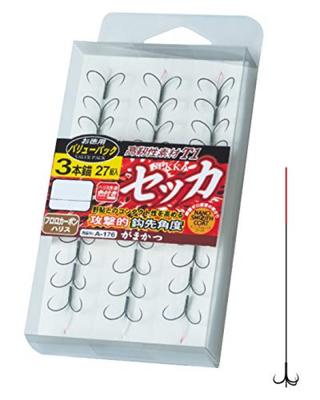 Gamakatsu Value Pack T1 Sekka Smooth Triple Anchor A176 (Nano Coat) 6.5-1