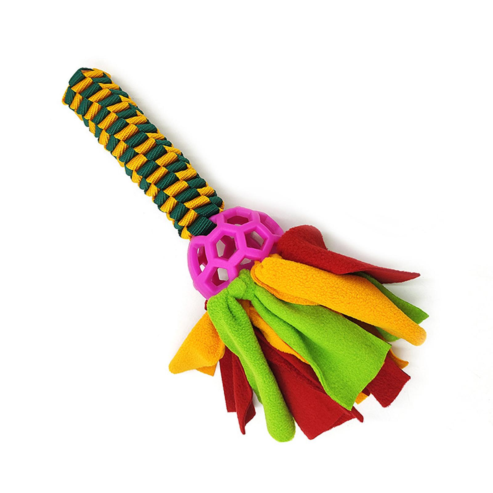 Плюшевая игрушка-погрызушка для питомцев, снимающая стресс и развлекающая оранжевый