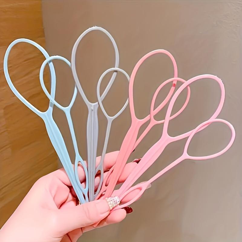 2pcs/set Solid Color Twist Hair Clip Quick Bun Maker and Multifunctional Styling Tool Hair Accessories for All Hair Types