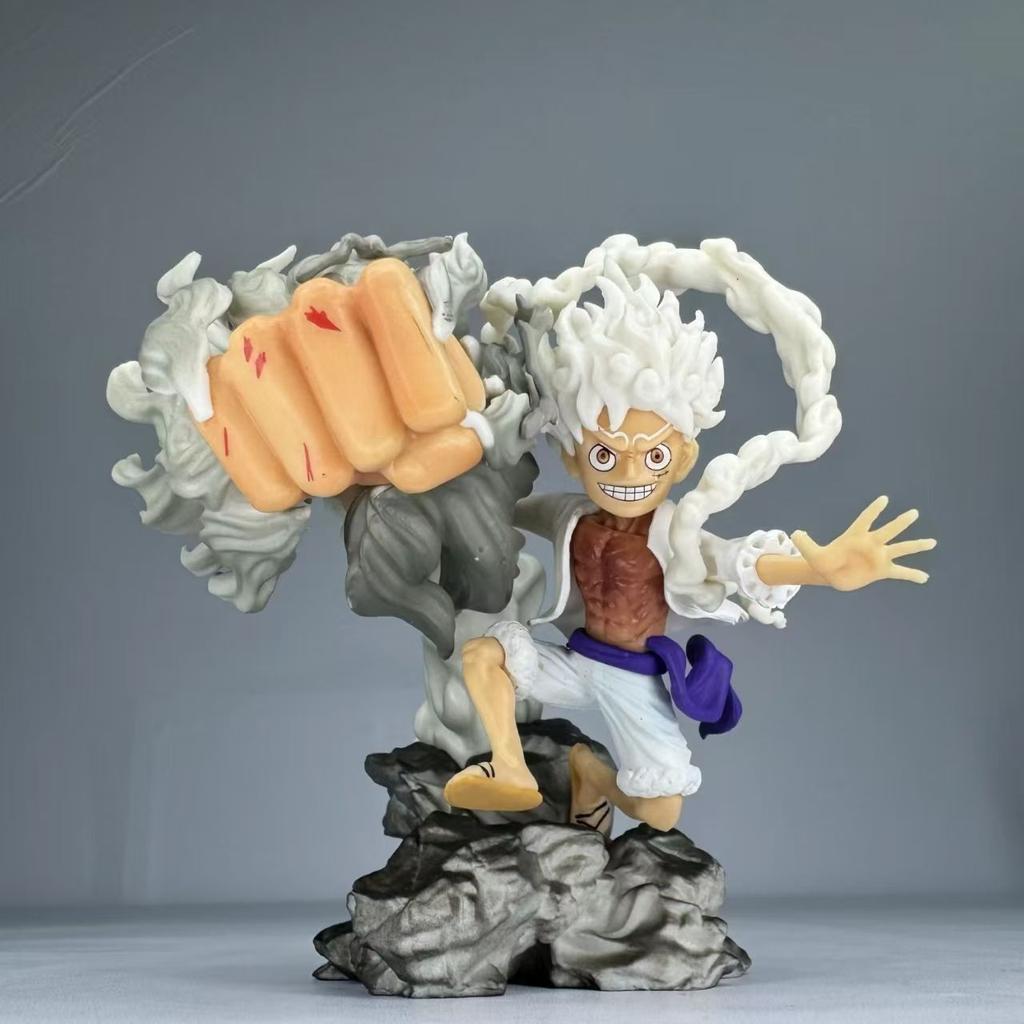 One Piece Series Nika Luffy Boy Cartoon Creative Anime Peripheral Collection 12cm Model Action Figure Ornament Toy Gift