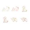 30Pcs Paper Clip Animal Envelope Clips Bookmark Pin Students Mini Novelty File For Business Stationery Supplies