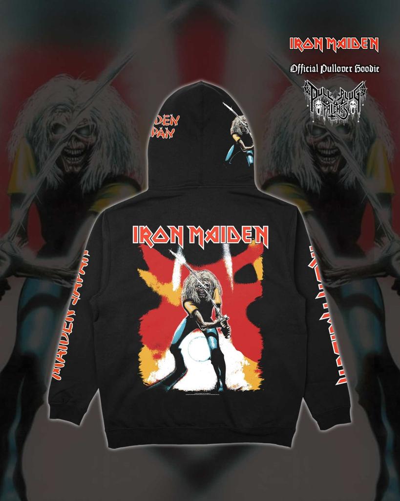 Iron Maiden - Maiden Japan Pullover Hoodie Men Women Oversized Streetwear Y2k Fleece Sweatshirt Heavy Metal Band Graphic Clothing