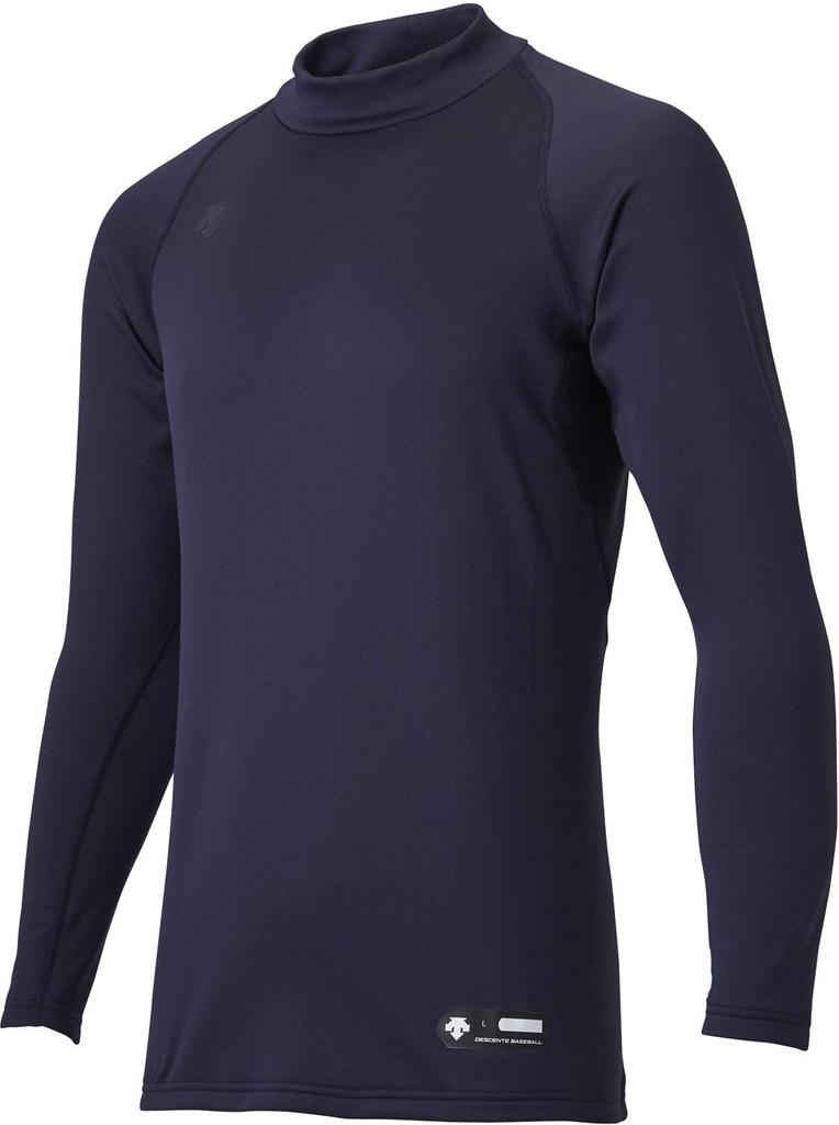 DESCENTE High Neck Long Sleeve Medium STD-658 Undershirt, DNVY, Navy,