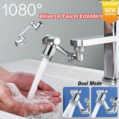 1080°Dönebilen Musluk Püskürtme Başlığı Lavabo Mutfak Musluk Genişletici Adaptörü Evrensel Sıçrama Filtresi Memesi Esnek Musluk Püskürtücü