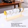 Solid Wood Suede Jewelry Rack and Bracelet Display Stand