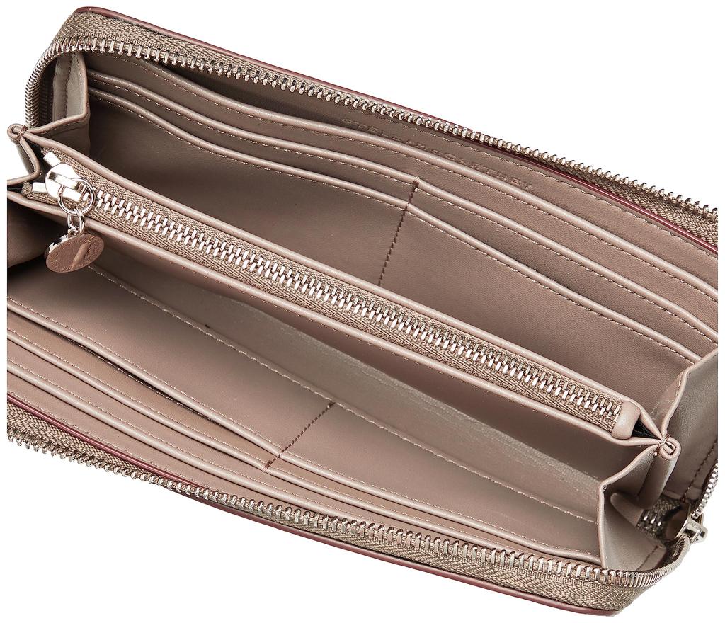 Stella McCartney Women's Zip Wallet, Bicolor Eco Alter Mat, 700251W8856