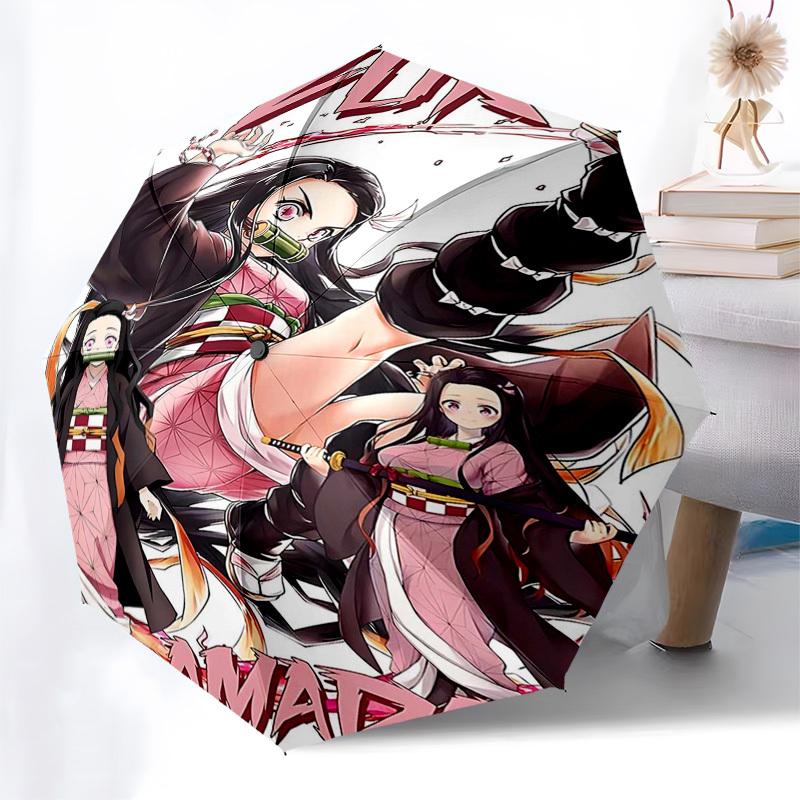 

1pc Zuk Amado: Automatic Opening Umbrella with Portable Tri-Fold Design, 8-Bone Iron Frame - Outdoor for Fans, Travelers, Daily Use, Festive Gift.I097