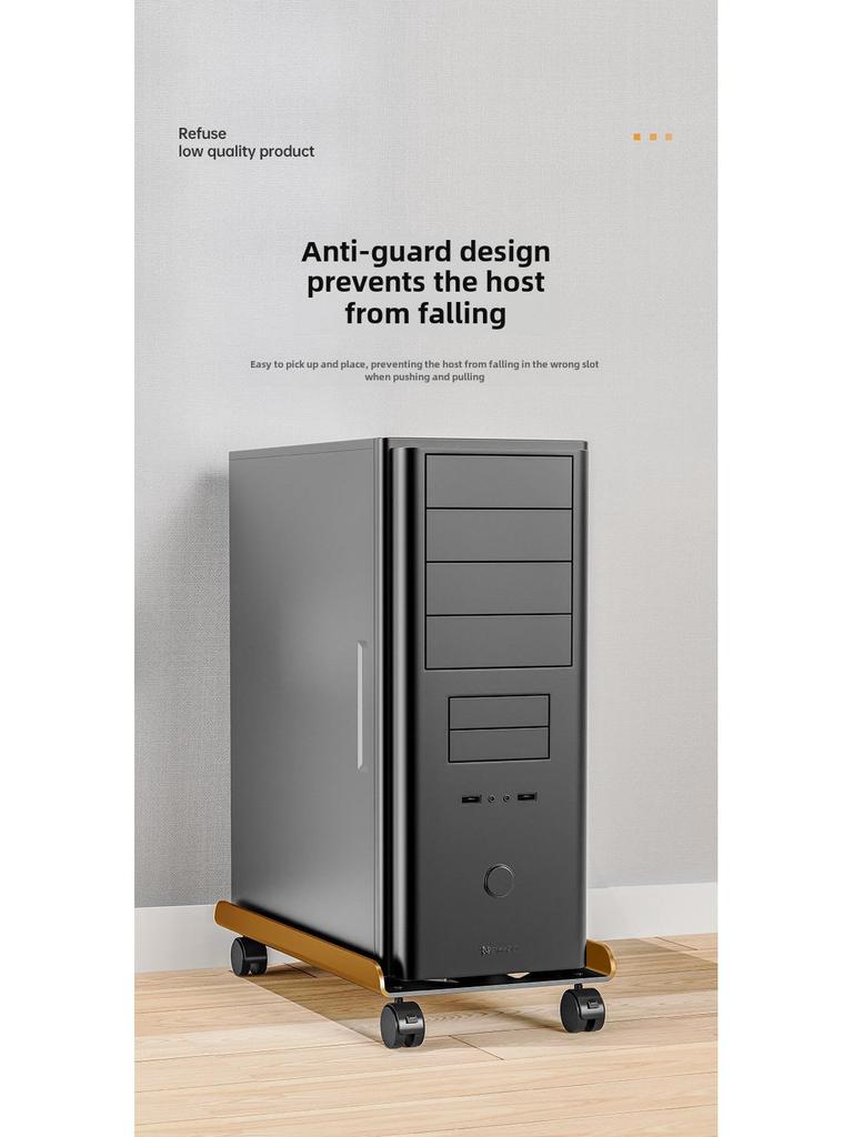 Adjustable Desktop Computer Chassis Tray with Wheels