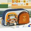 Cute Double Pocket Cartoon Pen Case With Removable Dividers For Students And Office Use